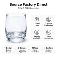 Verre à vin sans pied de 350 ml avec bord doré, verre à whisky sans plomb, logo personnalisé, OEM, vente en gros, directement de l'usine