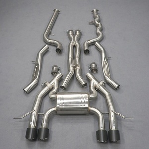 89-76MM High-Performance 304 Stainless Steel 89MM Single Tube Catback+Brace for BMW M3 M4 G80 G82 Titanium Customize - Product Image 3