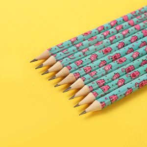 Crayons HB personnalisés avec impression couleur intégrale par transfert thermique, design personnalisé, crayons HB pré-affûtés avec gomme - Product Image 2