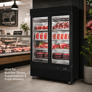 Armoire <span class=keywords><strong>de</strong></span> maturation à porte vitrée, refroidissement par air, sans givre, pour attendrir la viande (bœuf et volaille) - Product Image 6