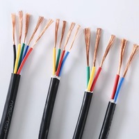 Cable de Control Flexible con Revestimiento de PVC RVV Industrial, Cable de Señal Multifilar de 2-8 Núcleos para Automatización y Distribución de Energía