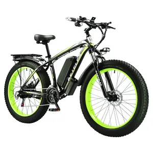 Bicicleta eléctrica con motor de 1000W y batería de 13AH, bicicleta eléctrica de 26 pulgadas, envío gratis desde el almacén de EE. UU.