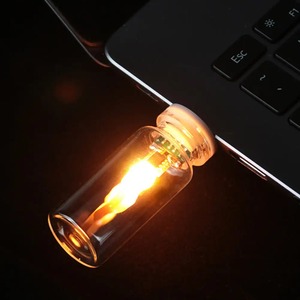 Lampes USB pour voiture avec télécommande et minuterie, lumière LED effet flamme, branchement USB, lampe d'ambiance intérieure pour voiture, camping, fête - Product Image 4