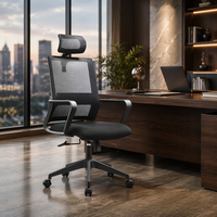 Chaise pivotante de bureau en tissu maillé jaune moderne bon marché avec accoudoir fixe à hauteur réglable chaise d'ordinateur pour le personnel à mi-dossier