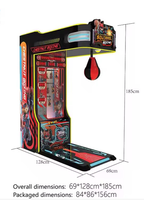 Machine de jeu de boxe à monnayeur « Écureuil » à succès pour centre de jeux et parc d'attractions