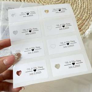 Pegatina rectangular etiqueta personalizada recortada - Product Image 1