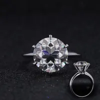 Starsgem 합성 다이아몬드 OEC 다이아몬드 11mm 결혼 반지 moissanite 골드 반지 여자