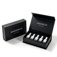 Boîte cadeau rigide personnalisée en forme de livre noir avec insert en EVA, boîte à fermeture magnétique pour emballage de cosmétiques, vernis à ongles, coffret cadeau