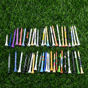 Tees de golf en bois de bouleau et bambou incassables, fabrication OEM, avec logo personnalisé - durables pour l'entraînement sur le terrain de golf et la promotion - Product Image 1