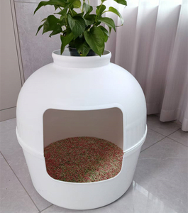 <span class=keywords><strong>Pot</strong></span> <span class=keywords><strong>de</strong></span> fleurs créatif pour litière <span class=keywords><strong>de</strong></span> chat, facile à nettoyer, grande capacité, maison pour animaux <span class=keywords><strong>de</strong></span> compagnie toutes saisons - Product Image 1