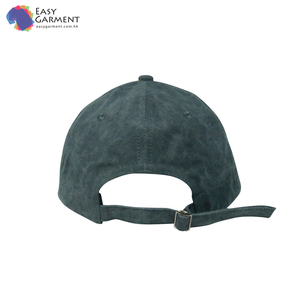 Customized Vintage Washed 5-Panel Blue Baseball Cap for Women Branded Twill Curved Brim Sporty Style Metal Buckle Low Crown Hat - Product Image 3