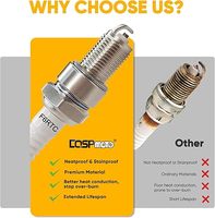 3 bougies d'allumage iridium F6RTC neuves de remplacement pour moteurs Champion Denso GX160/GX270/GX390, générateurs, mini-motos, karts et voiturettes de golf