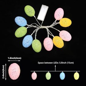 Pâques Pastel Lumières <span class=keywords><strong>Oeuf</strong></span> Décorations <span class=keywords><strong>De</strong></span> Pâques 10 LED Guirlandes lumineuses avec des guirlandes lumineuses à piles pour la décoration <span class=keywords><strong>de</strong></span> festival à la maison - Product Image 4