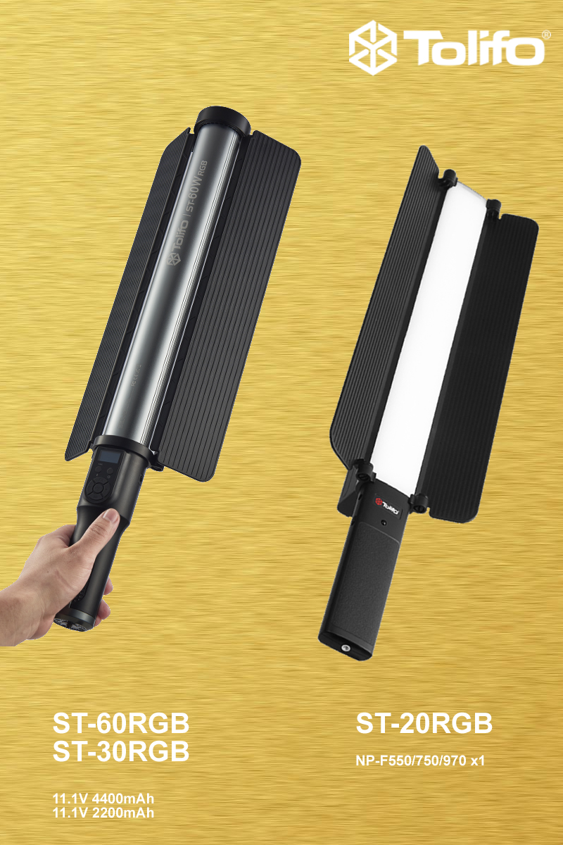 Tolifo Cob Led Studio Lights - 120W & 200W Portable Bi Color