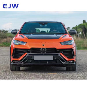 Para 18-22 <span class=keywords><strong>Lamborghini</strong></span> <span class=keywords><strong>Urus</strong></span> actualizado 23 <span class=keywords><strong>Urus</strong></span> tipo P Paquete <span class=keywords><strong>de</strong></span> medio carbono barras delanteras y traseras faldas rueda ceja ala trasera - Product Image 3