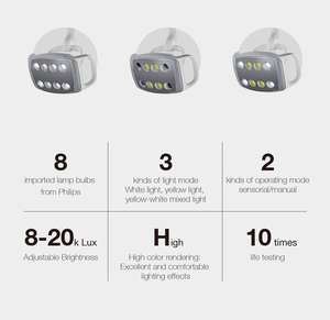 Fauteuil dentaire confortable pour patient avec appui-tête incurvé, plateau à instruments chauffant, faible bruit, démarrage et arrêt progressifs pour réduire l'anxiété - Product Image 5