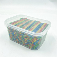 Halal Fruity Sour Belts Candy Gummy Candy Sweets Embalaje personalizado Disponible Fun Toy Candy