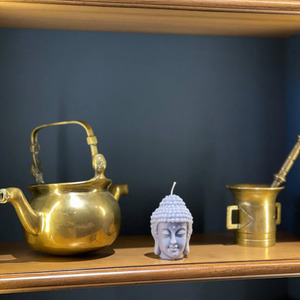 Bougie artisanale personnalisée en cire de soja en forme de tête de <span class=keywords><strong>Bouddha</strong></span> joyeux, chakra, prière, religion, statue bouddhiste, bougie pour la décoration de la maison pour Diwali - Product Image 6