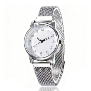 Reloj de cuarzo redondo pequeño retro de moda estilo coreano para mujer - Product Image 1