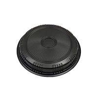JY-82103 Ronde Sushi Schaal Afhaalschaal met Deksel Plastic Fruit Sashimi Schaal Salade Eetbak