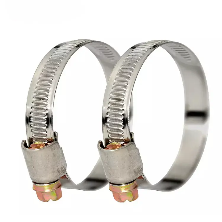 German 201 Stainless Steel Radiator Hose Clamp Multi Sizes Adjustable Water Pipe Tube Clamps 304 Stainless Steel Hose Clips
