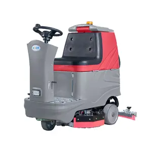 Automatic 70L & 75L Big Tank Wet Dry Floor Cleaning Machine for Warehouse Factory Driving Floor Scrubber