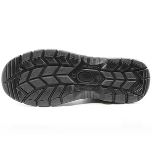 <span class=keywords><strong>Scarpe</strong></span> da lavoro di sicurezza da uomo a prova di foratura in pelle nera antiscivolo a basso costo resistente all'acqua alla caviglia con puntale in acciaio largo - Product Image 2