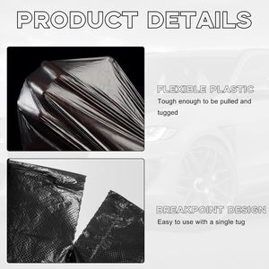 Bolsas de Basura Desechables para el Hogar, Estilo Chaleco, con Parte Superior Plana y Gruesa, Bolsas de Basura Negras para Oficina, Cocina, Sala de Estar y Dormitorio - Product Image 3