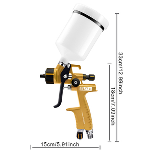 Pistolet pneumatique Sutu 5500 avec calibre 1.3/1.7, un nouveau pistolet de haute qualité pour la peinture en <span class=keywords><strong>a</strong></span>érosol automobile à haute atomisation - Product Image 5