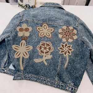 Handmade Cotton Crochet Flower <b>Applique</b> Patch DIY Embroidery <b>Lace</b> Motif Patch for Clothing Bags Accessories Sewing Decoration - Product Image 3
