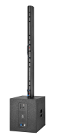 Équipement audio live T408 pour club, enceintes colonne actives alimentées de 4 pouces pour intérieur