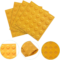 Baldosas Táctiles de Plástico PVC TPU, Indicador Táctil ABS, Tira Táctil Autoadhesiva con Adhesivo para Personas Ciegas