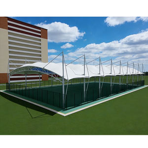 Structure de toiture de stade architecturale en membrane pour couvrir les terrains de basketball et de tennis - Product Image 1