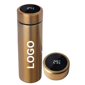 Siy746 - Termo Inteligente Personalizado de 500 ml con Pantalla LED, Botella de Agua con Logotipo Impreso, Embalaje Personalizado, Caja de Regalo Empresarial - Product Image 1