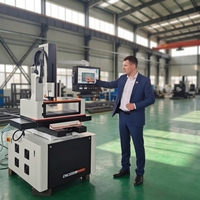 Jieyue, Spécialiste des machines de perçage CNC EDM, machine de perçage EDM CNC350, machine de perçage EDM de haute précision, travail des métaux, pompe à moteur servo automatique