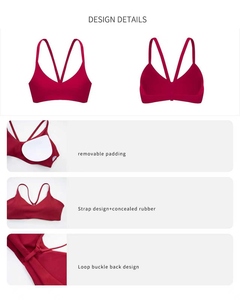 <span class=keywords><strong>Reggiseno</strong></span> sportivo da donna ad alta intensità push-up, senza cuciture, traspirante, con <span class=keywords><strong>spalline</strong></span> <span class=keywords><strong>incrociate</strong></span>, per yoga, corsa e fitness - Product Image 2