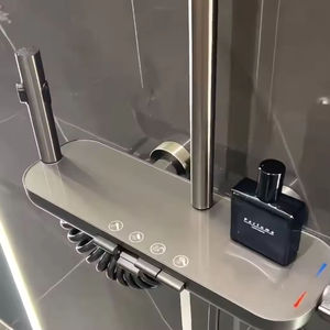 Ensemble de douche <span class=keywords><strong>mural</strong></span> multifonctionnel gris anthracite de haute qualité, à température constante, <span class=keywords><strong>pour</strong></span> la maison, à <span class=keywords><strong>prix</strong></span> abordable, le plus vendu - Product Image 2