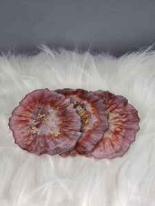 Modern <b>Resin</b> Coaster Set With Elegant Design Suitable For Dining <b>Tables</b> <b>Coffee</b> <b>Tables</b> And Workspaces Adding - Product Image 6