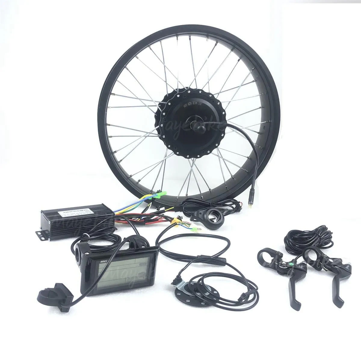 Großhandel 135mm Drop-Out 48V 750W bürstenlosen Naben motor Schnee E-Bike Front Kit Umbau 20 Zoll mit SW900 Display