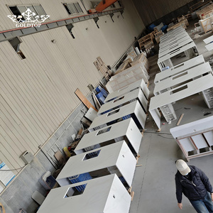 5059ขัดเงาหรูหรา Goltops calacatta Paris เคาน์เตอร์ควอทซ์และท็อปส์ซูโต๊ะพื้นผิวที่ทันสมัยพรีเมี่ยมสำหรับห้องครัวและห้องน้ำ - Product Image 6