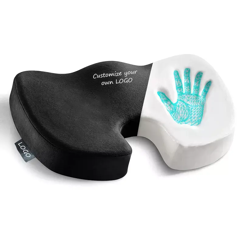 Fábrica atacado dor alívio escritório cadeira almofada cóccix ortopédica memória espuma conforto gel assento almofada