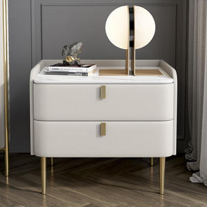Solid Wood Minimalist Modern Bedside Cabinet for the Bedhead, Minimalist <strong>Mini</strong> Storage with an Ins Style, Trendy <strong>Drawer</strong> Design - Product Image 4