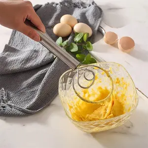 Batteur à œufs manuel, batteur d'œufs, fouet, pâte à pain, Lame de pain, acier inoxydable 304, cuisson et pâtisserie, mélange de farine