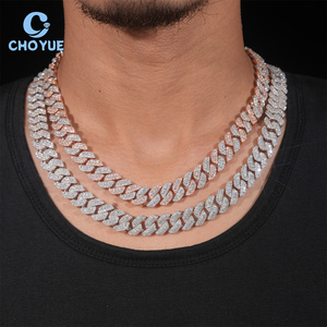Cadena Cubana de Plata de Ley 925 con Diamantes Moissanite VVS de 13MM, Estilo Hip Hop, Joyería de Moda - Product Image 6