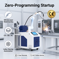 Cobot collaboratif CE, aucune programmation requise, courbe d'apprentissage courte, performances stables, haute productivité, machine de soudage robotisée