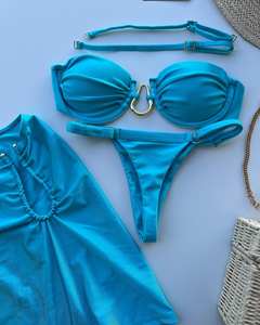 <span class=keywords><strong>Maillot</strong></span> <span class=keywords><strong>de</strong></span> <span class=keywords><strong>bain</strong></span> trois pièces <span class=keywords><strong>de</strong></span> haute qualité pour femmes avec couvertures <span class=keywords><strong>sculptant</strong></span> <span class=keywords><strong>maillot</strong></span> <span class=keywords><strong>de</strong></span> <span class=keywords><strong>bain</strong></span> Bikini brésilien femme plissée nage - Product Image 5