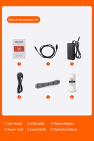 Mini impresora térmica de etiquetas de envío para botellas de Perfume, impresora portátil de etiquetas adhesivas de código de barras con productos en stock