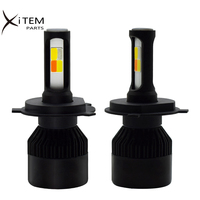Phare LED 4 couleurs 9005 pour voiture 6000K 3000K, feux de brouillard S2, phares LED 4 couleurs avec flash H4 H7 H11 9006