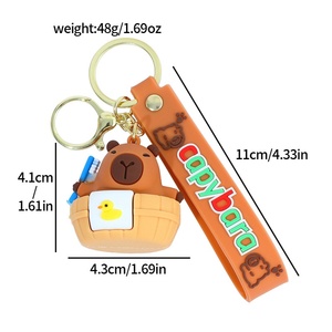 Nouvel arrivage de <span class=keywords><strong>porte</strong></span>-clés de poupée Capybara pour étudiant sac à dos <span class=keywords><strong>personnalisé</strong></span> <span class=keywords><strong>porte</strong></span>-clés Capybara <span class=keywords><strong>porte</strong></span>-clés de dessin animé 3D - Product Image 5