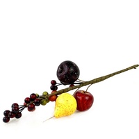 Vente en gros Réaliste Artificielle Mousse Fruits Légumes Fruit Branche Fête De Mariage Maison Fleurs Décoratives Plantes pour l'obtention du diplôme